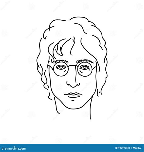 John Lennon Cartoon Vector | CartoonDealer.com #47692843