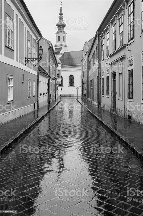 Street In Budapest Stock Photo - Download Image Now - 2015, Alley ...