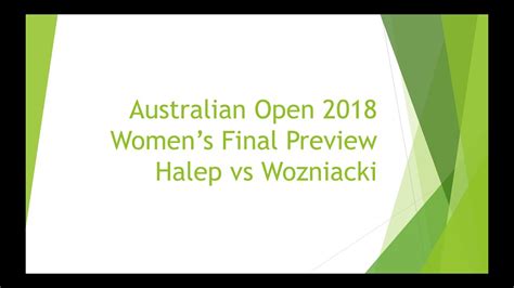 Australian Open Women S Final Preview Youtube