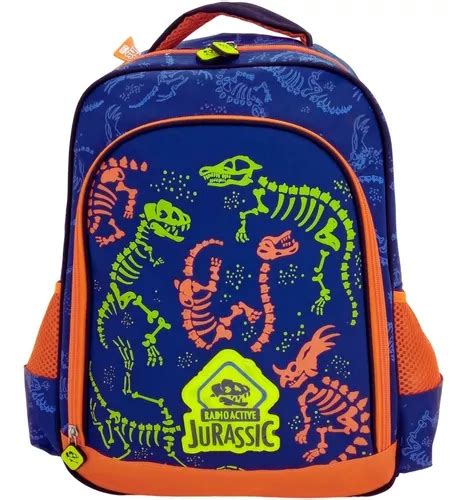 Mochila Costas Escolar Infantil Dinossauro Jurassic Meninos