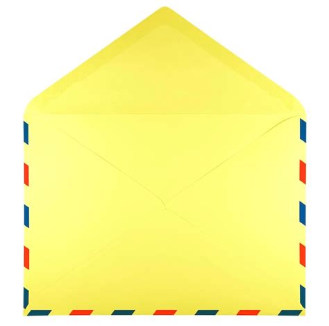 Premium Photo | Blank open envelope yellow