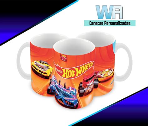 Caneca Polímero Hot Wheels Personalizada Elo