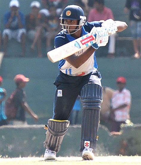 Angelo Mathews drives during his unbeaten 51 | ESPNcricinfo.com