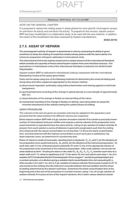 (PDF) 2.7.5. ASSAY OF HEPARIN - NIHS heparin assay.pdf · 2 © Pharmeuropa 25.1 not differ ...