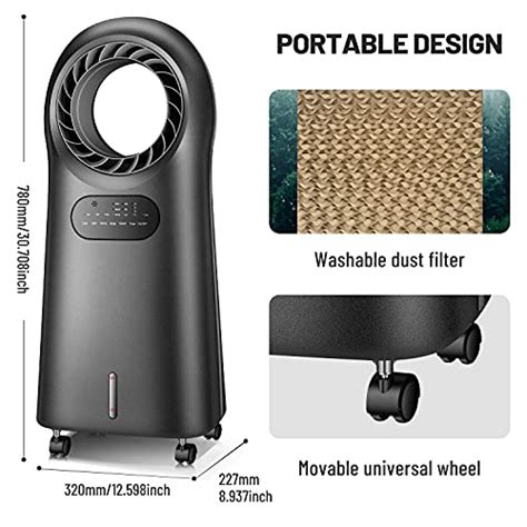 Evaporative Air Cooler 3 In 1 Portable Air Conditioner For Room Personal Bladeless Fanac