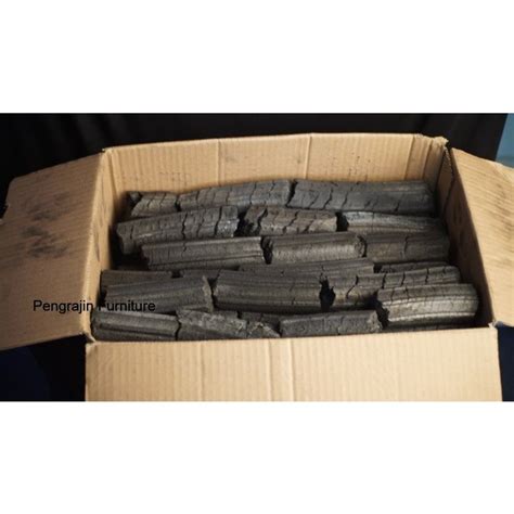 Jual Arang Briket PREMIUM Sawdust Charcoal Briquette Arang BBQ 10 KG