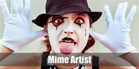 Mime Artist Costume for Cosplay & Halloween 2022 | Red suspenders, Black leather boots, Mens ...