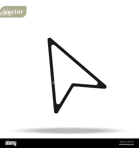 Computer Mouse Click Pointer Cursor Arrow Flat Vector Icon For Apps And