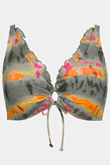 Tie Dye Stripe Front Lined Bikini Set Bikinis Tankinis Swimwear