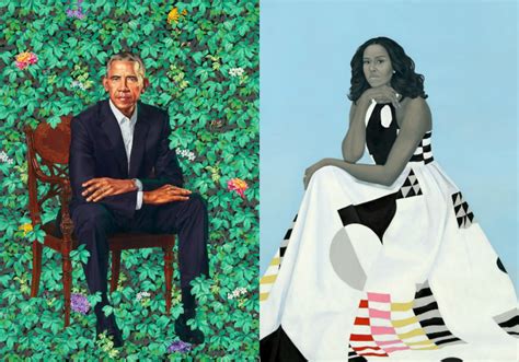 Obamas' portraits revealed at the Smithsonian