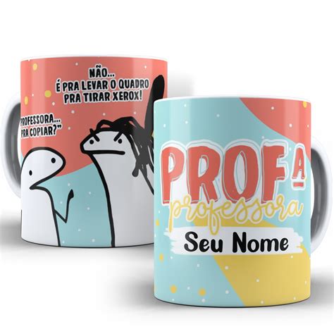 Caneca Flork Bento Cake Profissão Professora Nome Elo7