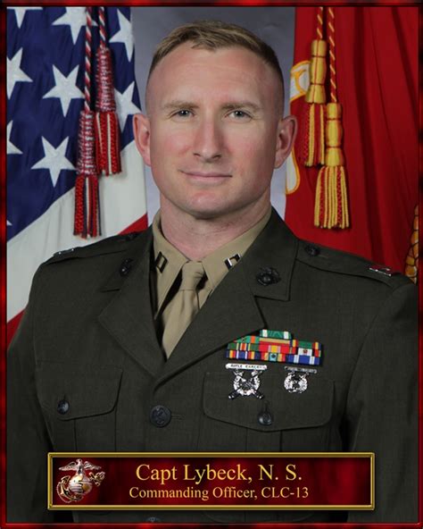 Capt Nicholas S Lybeck 1st Marine Logistics Group Leaders