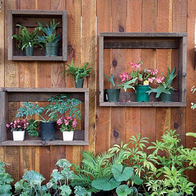 DIY Shadow Boxes On A Fence - Shelterness