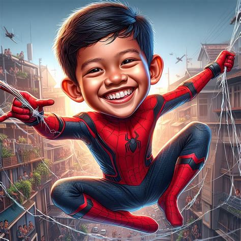 Jual Edit Foto Karikatur Superhero Anak - Unik & Proses Cepat | Shopee Indonesia