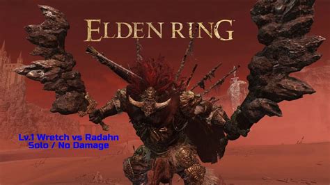 Elden Ring Rl1 Wretch Vs Starscourge Radahn ราดาห์นผู้พิฆาตดาว