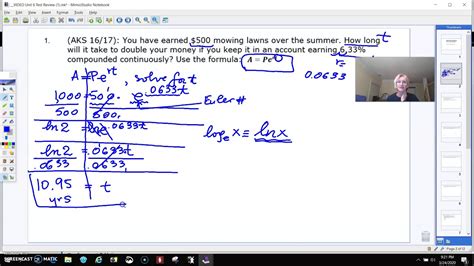 Unit 6 Test Review Problems 1 And 3 Youtube