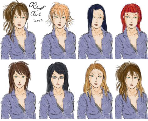 Hairstyles Practice 1 By Goldencard On Deviantart