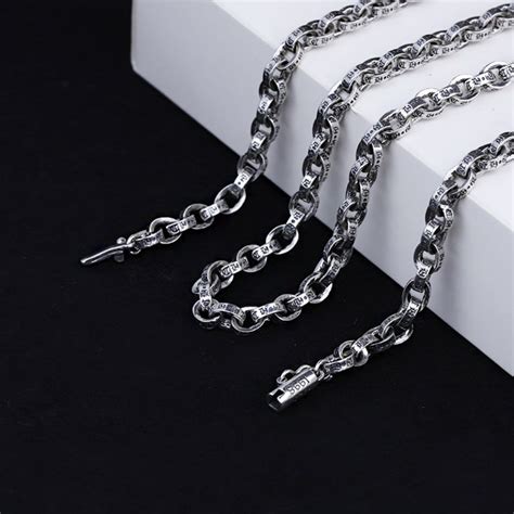 925 Sterling Silver Vintage Personality Rough Style Necklace 50cm