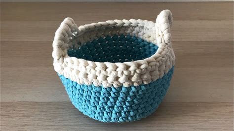 Comment Faire Des Anses Sur Un Panier Au Crochet Youtube Panier