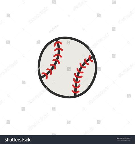 Doodle Icon Baseball Vector Illustration Stock Vector (Royalty Free ...