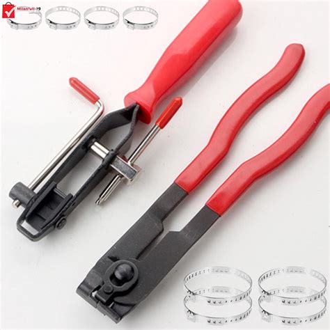 2pcs Cv Joint Boot Clamp Pliers Set Stainless Steel Car Banding Tools