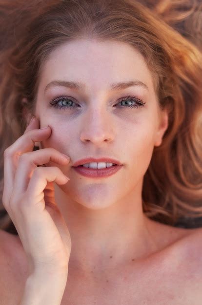 Premium Photo Portrait Of A Beautiful Blonde Posing