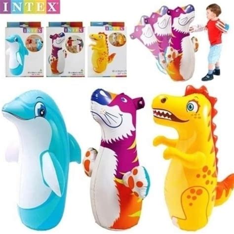 Jual Balon Tinju D Bop Bags Intex Boneka Pukul Dino Tiger