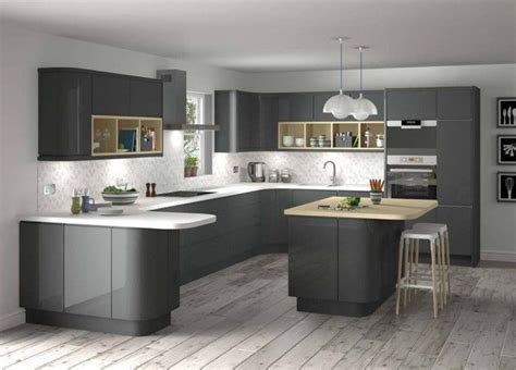 white & grey corridor kitchen ideas - Google Search | Modern grey ...