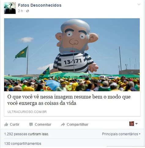 Fatos Desconhecidos na O que você vê nessa imagem resume bem o modo que