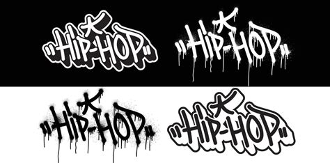 Urban street art hip-hop graffiti designs. Streetwear typography vector ...