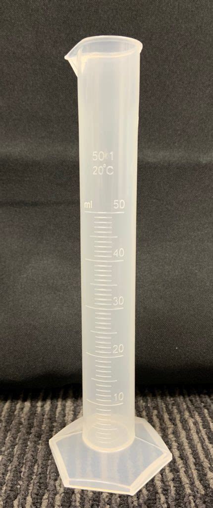 50ml Plastic Graduated Cylinder Klm Bio Scientific