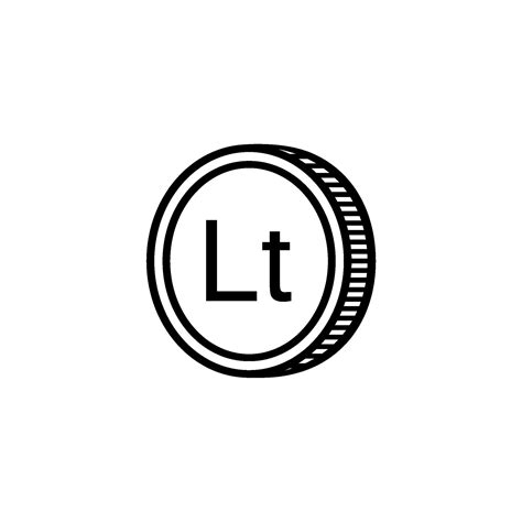 Lithuania Currency Symbol, Lithuanian Litas Icon, LTL Sign. Vector