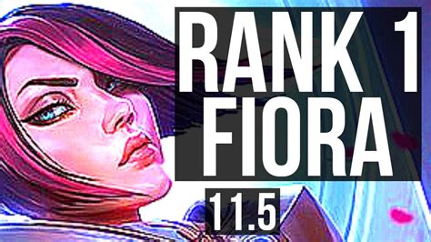 FIORA Vs YONE TOP Rank 1 Fiora 11 0 5 6 Solo Kills Legendary