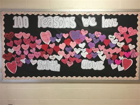 Valentines And 100 Days Of School Bulletin Board