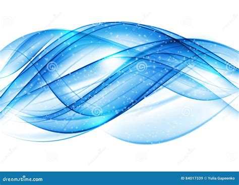 Abstract Colored Wave On Background Vector Illustration Stock Vector