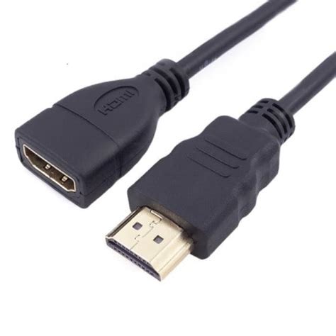 Jual KABEL HDMI MALE FEMALE 30CM PERPANJANGAN EXTENDER 30 CM