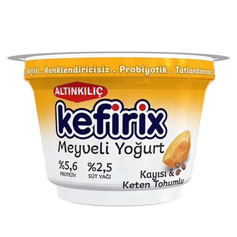 Kefirli Probiyotik Yoğurt Kayısı Keten Tohumu 150 gr Altınkılıç