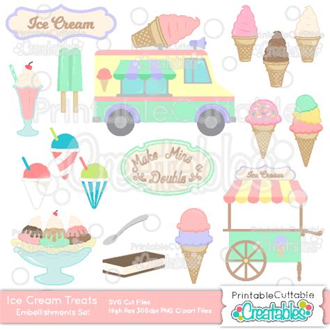 3 Scoop Ice Cream Cone Svg File And Clipart For Silhouette