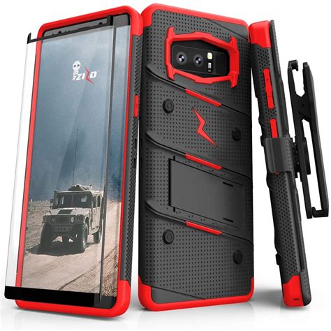 Zizo Bolt Series Compatible With Samsung Galaxy Note 8 Case Military Grade Drop Tested With