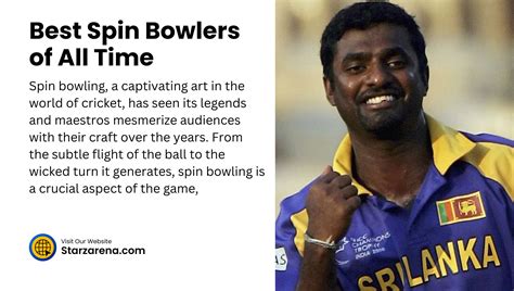 Top 10 Best Spin Bowlers Of All Time Starz Arena