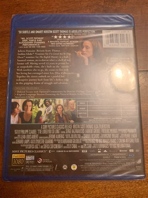 I Ve Loved You So Long Blu Ray 2009 Kristin Scott Thomas SEALED