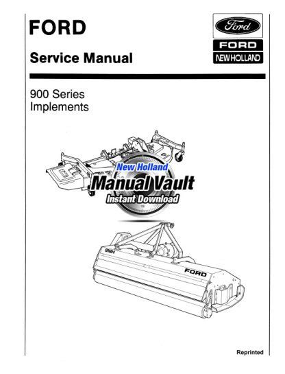 Ford 900 Series Tractor Attachments Service Manual Manual Vault