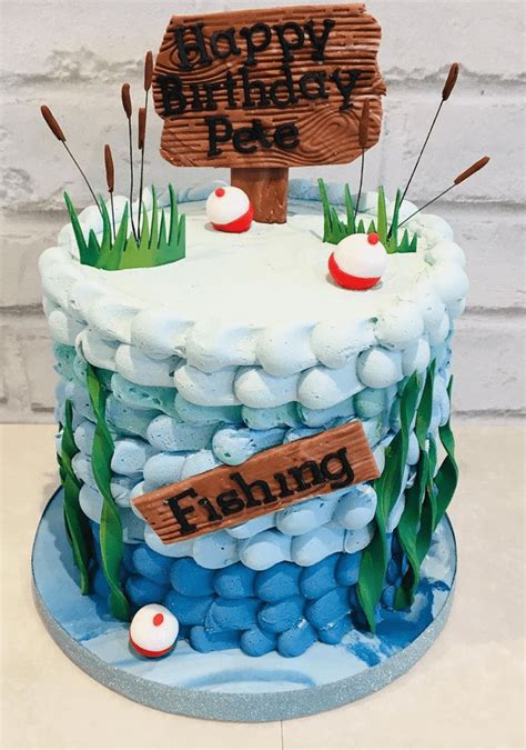 Fishing Birthday Cake Ideas Images Pictures