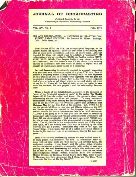 Sex And Broadcasting Kkfi Story