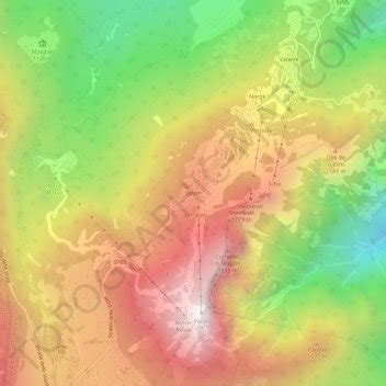 Mapa Topogr Fico Vason Altitude Relevo