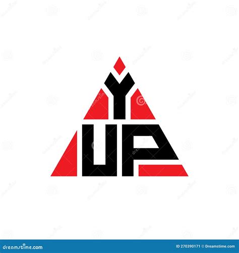 YUP Triangle Letter Logo Design with Triangle Shape. YUP Triangle Logo ...