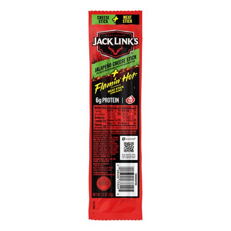 Jack Link S Jalapeno Cheese Stick Flamin Hot Flavored Meat Stick Combo Smartlabel