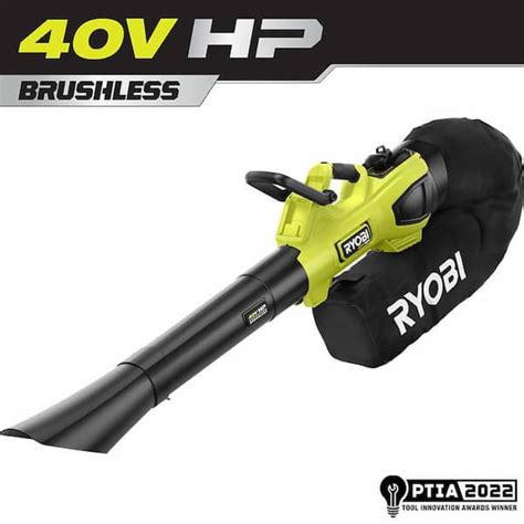 Ryobi 40v Hp Brushless 100 Mph 600 Cfm Cordless Leaf Blowermulcher