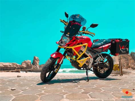Modif Yamaha Vixion Jadi Aliran Naked Mboiss Gans Pakai Emblem Beat Setia Heri
