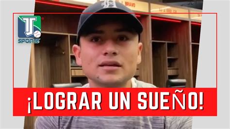 Prospecto Edgar Lugo HABLA De Su FIRMA Con Los Detroit Tigers YouTube